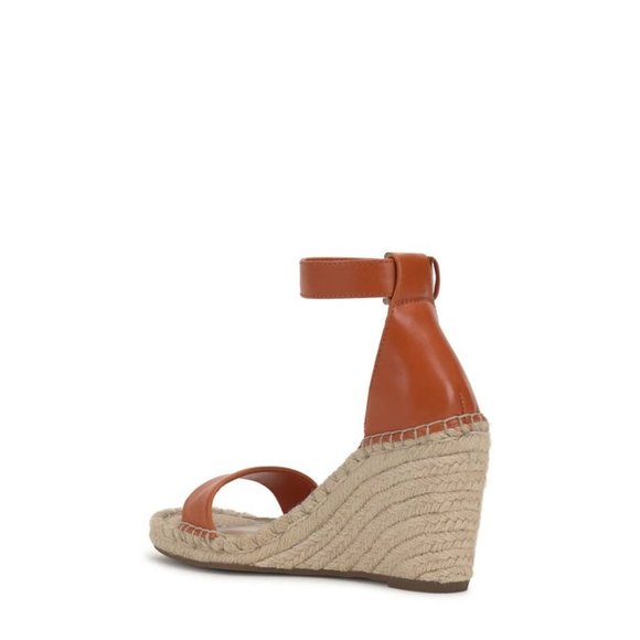 🆕 VINCE CAMUTO Meddrina Espadrille Wedge Ankle Strap Sandal Shoes 6.5 - Picture 2 of 11